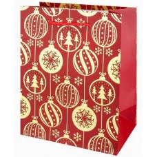 Dream cards Пакет подарочный с мат.лам. и тис.фол.18х23х10 см (M) Золотистые шары 190г ППК-2294