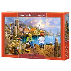 Пазлы 1000 "Рыбалка на пристани" C-104192