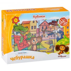 Кубики 12шт "Союзмультфильм "Чебурашка" 87341