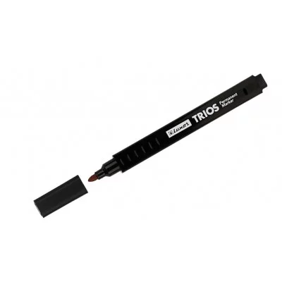 Маркер перманентный Luxor "Trios" черный, пулевидный, 2,5 мм 306191