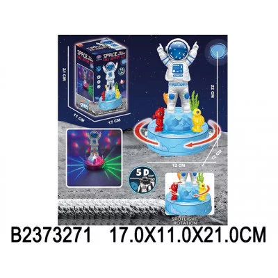 Робот "Космонавт" на бат., свет. и звук. эффекты, вращение, размер игрушки: 12*12*22 см, в/к 11*17*21 см 2373271