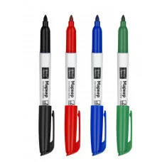 Набор маркеров для белых досок OfficeSpace 04цв., пулевидный, 3мм, чехол с европодвесом 288142