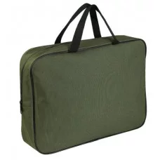 Папка на молнии А4 ХАКИ (П-1520) с ручками, внут.карман, 350х265x45мм П-1520