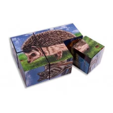 КУБИКИ ПЛАСТИКОВЫЕ 6 шт. ЖИВОТНЫЕ (Арт. К06-6936)