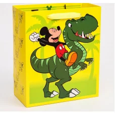 Пакет ламинат вертикальный "Dino", Микки Маус, 23х27х11,5 см 4628783