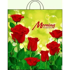 Пакет полиэтиленовый с петлевой ручкой "Утро" (38*42 см) СП-0789