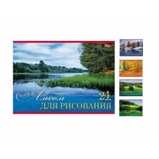 Альбом для рисования 24л А4 на скрепке Русские просторы 24А4В 9233 Аль2528