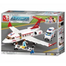 Конструктор "Авиация.Самолет "Скорая помощь" 336 деталей M38-B0370