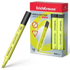 Текстмаркер ErichKrause Visioline V-17 Neon цвет чернил желтый 56700