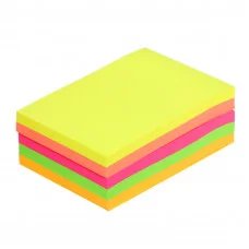 Блок с липким краем 51мм*76мм 250л, 5 цвета флуор 5491827