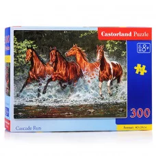 Пазлы 300 "Лошади,бегущие по воде" В-030361