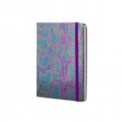 Записная книжка, А6, Alingar, 7БЦ, ПВХ голография на резинке, клетка, 96 л. Рептилия AL9314