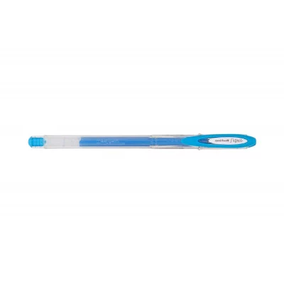 Гелевая ручка ЮНИ UM-120AC, 0,7мм,пастель синий