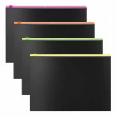 Zip-пакет пластиковый ErichKrause Matt Accent, A4, непрозрачный, ассорти 54953