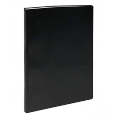 Папка со 100 вкладышами СТАММ А4, 30мм, 600мкм, пластик, черная 343149