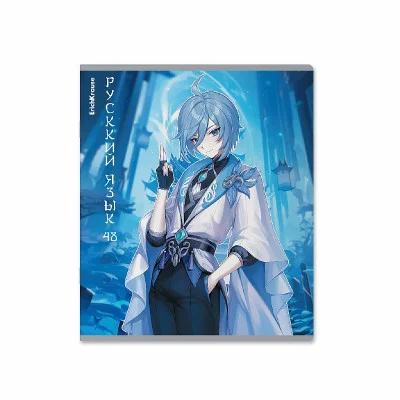 Тетрадь общая ученическая ErichKrause Manga, Русский язык, 48 листов, линейка, твин-лак 60646