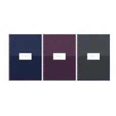 Тетрадь 80л., А4, клетка, на гребне BG "Minimal", глянцевая ламинация, тиснение фольгой 378737