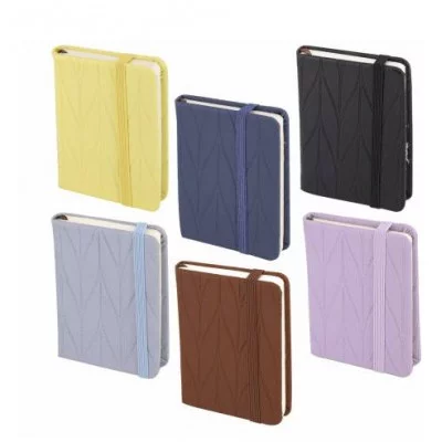 Записная книжка А7, Alingar, 7БЦ, иск. кожа, ляссе, на резинке, ассорти, клетка, 96л., "MIX" AL6433