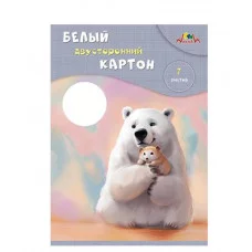 Картон белый мелов двуст А4 07л "Милые друзья" в папке е/п АППЛИКА С0261-29 699844