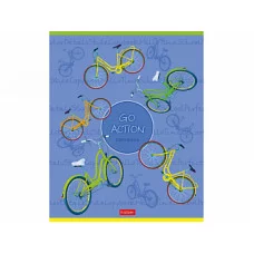 Тетрадь 48л А5ф ЛИНИЯ 65г/кв.м на скобе 5 диз.в блоке скругл.углы серия  Go Action ТЛ5060