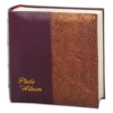 Фотоальбом BRAUBERG на 300 фото 10*15 см, индивид. бокс, бум. стр., обложка под кожу, 390681