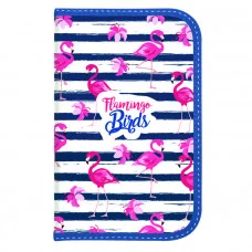 Пенал 1 секц. бол. ФЛАМИНГО 190х135 пластик молния 181777