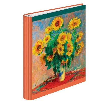 Тетрадь на кольцах А5, 120л., 7БЦ, ArtSpace "Живопись. Claude Monet", глянцевая ламинация, тиснение фольгой 321626