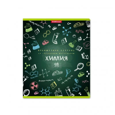 Тетрадь общая ученическая ErichKrause К доске!, Химия, 48 листов, клетка 43589