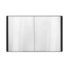 Папка со 100 вкладышами СТАММ "Стандарт" А4, 30мм, 800мкм, пластик, черная 355325