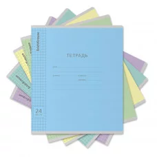 Тетрадь 24 л., ERICH KRAUSE, клетка, обложка мелованный картон, "Классика с линовкой", 35334 31494