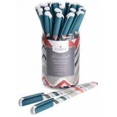 Ручка маслян. LOREX PASTEL FAUVISM SLIM SOFT синий 0,5 мм ассорти кругл. корп. ultra-soft touch игольчатый наконечник 220960