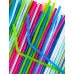 Трубочки для коктейлей гофрированные, пластиковые 5 х 240 мм, цветные КОМПЛЕКТ 10 штук, LAIMA, 6083