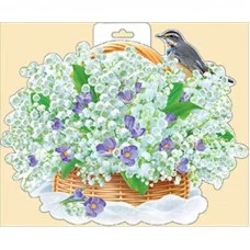 Плакат Корзинка с ландышами Горчаков 930 29995