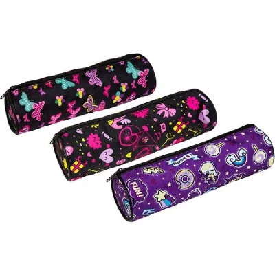 Пенал-тубус 210*60 ткань "Candy Shop" ассорти (3диз) ATTOMEX 7025400 709290