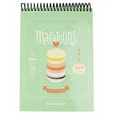 Скетчбук А5, 64л, ПИРОЖНОЕ С СЕРДЕЧКОМ(64-1385),на спирали, жесткая подллжка, обл.-целлюлозн. карт