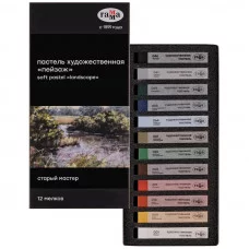 Пастель художественная Гамма "Старый мастер. Пейзаж", 12 цветов, картон. упаковка 303823