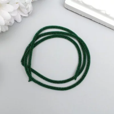 Канитель мягкая, витая 3 мм матовый, изумруд 5 гр 6708975