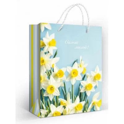 Пакет подарочный (M) "Нарциссы" 151102681