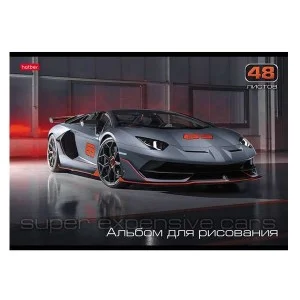 АЛЬБОМ для рисования 48л А4ф на скобе серия -АвтоЛюкс- 062540