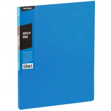 Папка с 40 вкладышами Berlingo "Color Zone", 21мм, 600мкм, синяя BERLINGO_ 274783