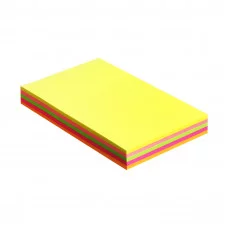 Блок с липким краем 51мм*76мм 100л, 5цв флюор 541291