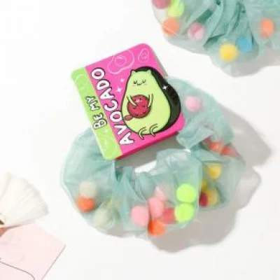 Резинка для волос "Авокадо", диам. 10 см 6858802