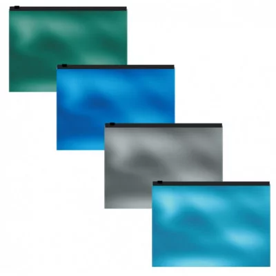 Zip-пакет пластиковый ErichKrause® Glossy Ice Metallic, C6, непрозрачный, ассорти  53297
