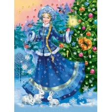 МОЗАИКА ИЗ СТРАЗ. СНЕЖНАЯ ПРИНЦЕССА (Арт. М-1273)
