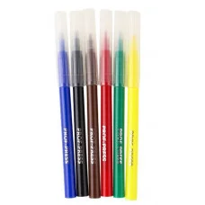 Фломастеры с вентилир колпачком 6цв. КАПИБАРА (ФЛ-4893) в картон.коробке, ФЛ-4893