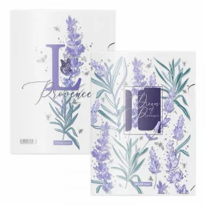 Набор из 4 папок-уголков пластиковых ErichKrause Lavender A4 ассорти 55106
