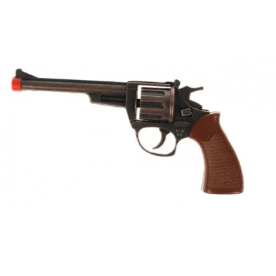 318748 Револьвер для стрельбы пистонами 8 зарядов, металл, блист.16*21*5см ИГРАЕМ ВМЕСТЕ 4\1656