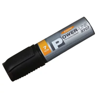 Маркер перманентный промышленный Line Plus "PER-2707" черный, скошенный, 7мм Line Plus 207985