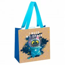 Пакет подарочный 1шт 20*20*10см MESHU "Мой космос", выборочный лак, крафт 354566