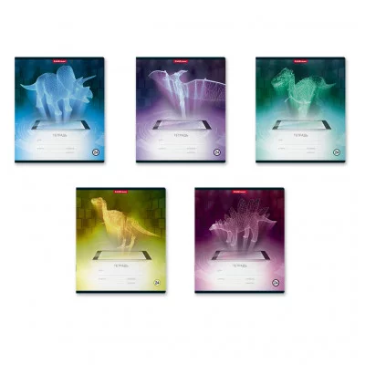 Тетрадь школьная ученическая ErichKrause Digital Dino 24 листа линейка 49228